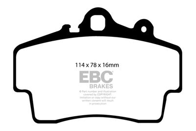 DP21207 EBC Brakes Комплект тормозных колодок, дисковый тормоз