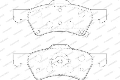 WBP23640A WAGNER Комплект тормозных колодок, дисковый тормоз