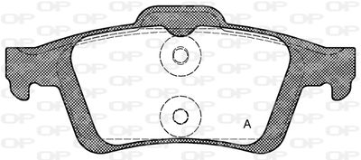 BPA084230 OPEN PARTS Комплект тормозных колодок, дисковый тормоз