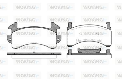 P443300 WOKING Комплект тормозных колодок, дисковый тормоз