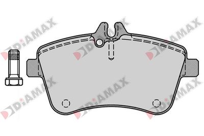 N09376 DIAMAX Комплект тормозных колодок, дисковый тормоз