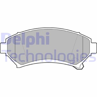 LP1609 DELPHI Комплект тормозных колодок, дисковый тормоз