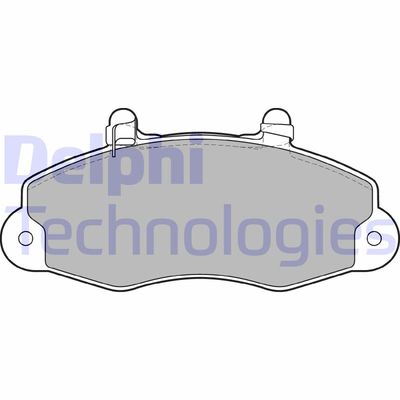 LP1417 DELPHI Комплект тормозных колодок, дисковый тормоз