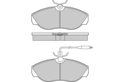 120614 E.T.F. Комплект тормозных колодок, дисковый тормоз
