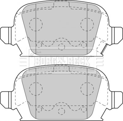 BBP1774 BORG & BECK Комплект тормозных колодок, дисковый тормоз