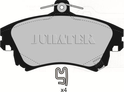 JCP1384 JURATEK Комплект тормозных колодок, дисковый тормоз