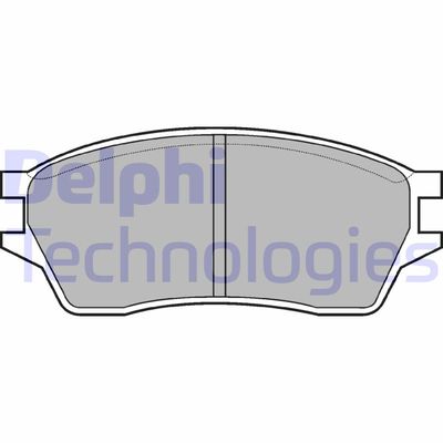 LP561 DELPHI Комплект тормозных колодок, дисковый тормоз