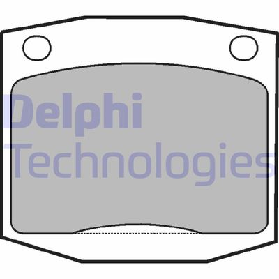 LP96 DELPHI Комплект тормозных колодок, дисковый тормоз