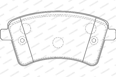 WBP24693A WAGNER Комплект тормозных колодок, дисковый тормоз