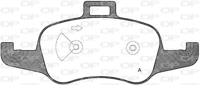 BPA165300 OPEN PARTS Комплект тормозных колодок, дисковый тормоз