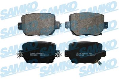 5SP2267 SAMKO Комплект тормозных колодок, дисковый тормоз
