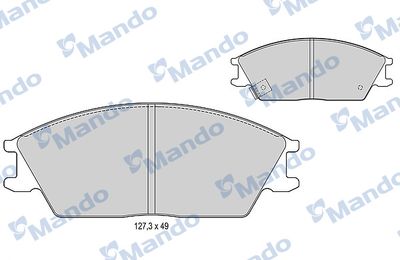 MBF015078 MANDO Комплект тормозных колодок, дисковый тормоз