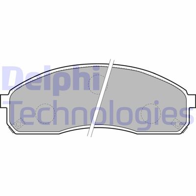 LP1671 DELPHI Комплект тормозных колодок, дисковый тормоз