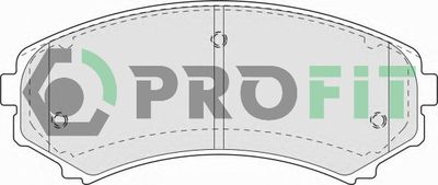 50001603 PROFIT Комплект тормозных колодок, дисковый тормоз