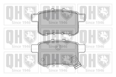 BP1659 QUINTON HAZELL Комплект тормозных колодок, дисковый тормоз