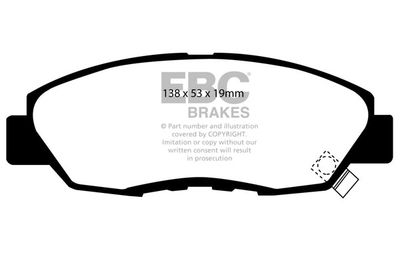 DP812 EBC Brakes Комплект тормозных колодок, дисковый тормоз
