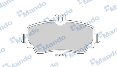 MBF015131 MANDO Комплект тормозных колодок, дисковый тормоз