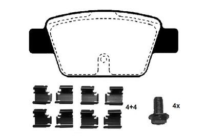 RA07680K1 RAICAM Комплект тормозных колодок, дисковый тормоз