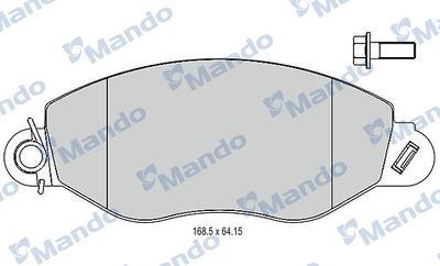 MBF015026 MANDO Комплект тормозных колодок, дисковый тормоз