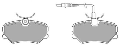 FBP0573 FREMAX Комплект тормозных колодок, дисковый тормоз