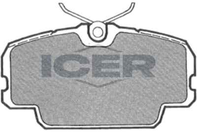 180679 ICER Комплект тормозных колодок, дисковый тормоз