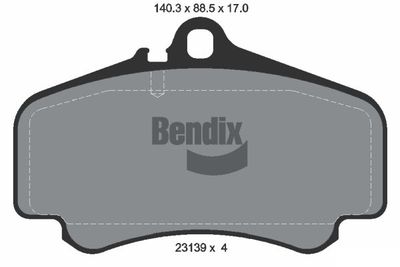 BPD1930 BENDIX Braking Комплект тормозных колодок, дисковый тормоз