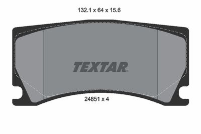 2485101 TEXTAR Комплект тормозных колодок, дисковый тормоз