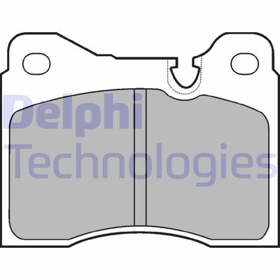 LP164 DELPHI Комплект тормозных колодок, дисковый тормоз