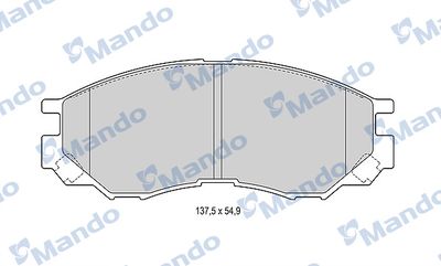 MBF015712 MANDO Комплект тормозных колодок, дисковый тормоз