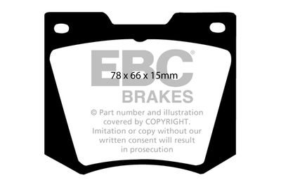 DP258 EBC Brakes Комплект тормозных колодок, дисковый тормоз