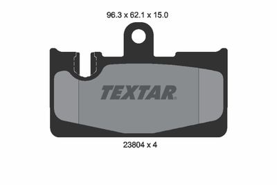 2380401 TEXTAR Комплект тормозных колодок, дисковый тормоз