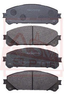 AKD01102 ASVA Комплект тормозных колодок, дисковый тормоз