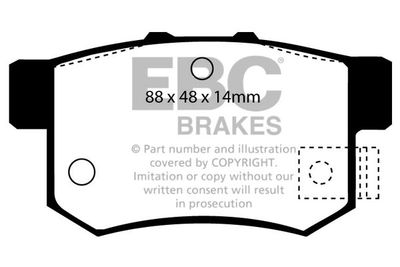 DP781 EBC Brakes Комплект тормозных колодок, дисковый тормоз
