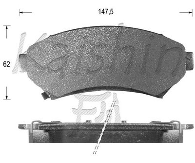 FK10006 KAISHIN Комплект тормозных колодок, дисковый тормоз