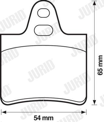 571264J JURID Комплект тормозных колодок, дисковый тормоз