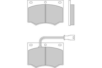 120193 E.T.F. Комплект тормозных колодок, дисковый тормоз