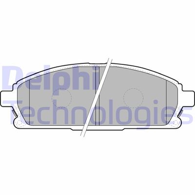 LP1659 DELPHI Комплект тормозных колодок, дисковый тормоз