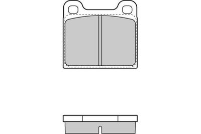 120096 E.T.F. Комплект тормозных колодок, дисковый тормоз