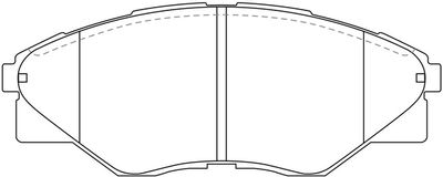 FP1523 FIT Комплект тормозных колодок, дисковый тормоз