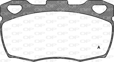 BPA026600 OPEN PARTS Комплект тормозных колодок, дисковый тормоз