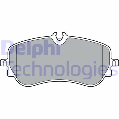 LP3367 DELPHI Комплект тормозных колодок, дисковый тормоз