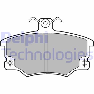 LP459 DELPHI Комплект тормозных колодок, дисковый тормоз