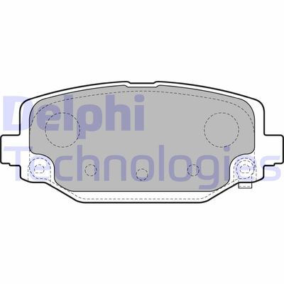 LP2499 DELPHI Комплект тормозных колодок, дисковый тормоз