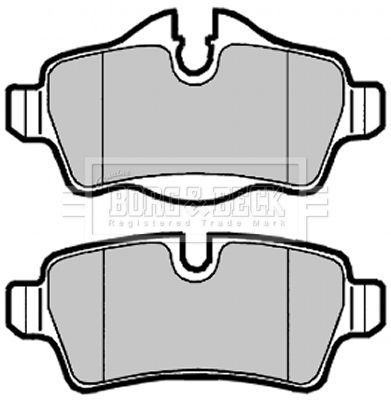 BBP2025 BORG & BECK Комплект тормозных колодок, дисковый тормоз