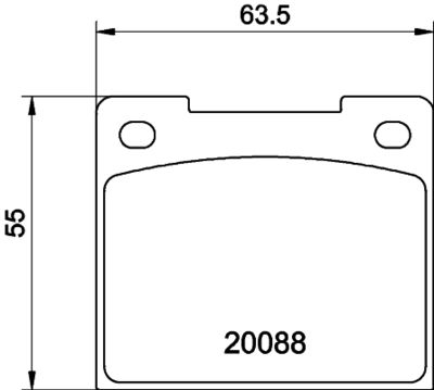 MGB533 MINTEX Комплект тормозных колодок, дисковый тормоз
