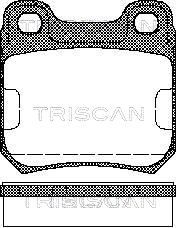 811024865 TRISCAN Комплект тормозных колодок, дисковый тормоз