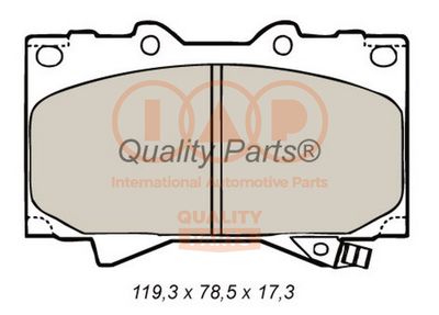 70417052 IAP QUALITY PARTS Комплект тормозных колодок, дисковый тормоз