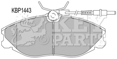 KBP1443 KEY PARTS Комплект тормозных колодок, дисковый тормоз