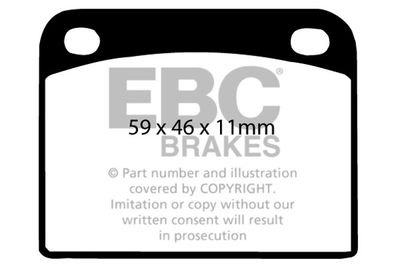 DP217 EBC Brakes Комплект тормозных колодок, дисковый тормоз