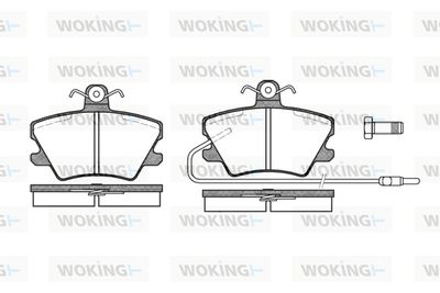 P341302 WOKING Комплект тормозных колодок, дисковый тормоз